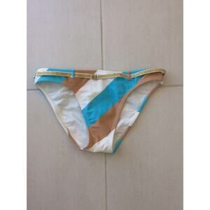 Revolve Salinas Swimwear Bikini Bottom Belted Multicolor Stripe